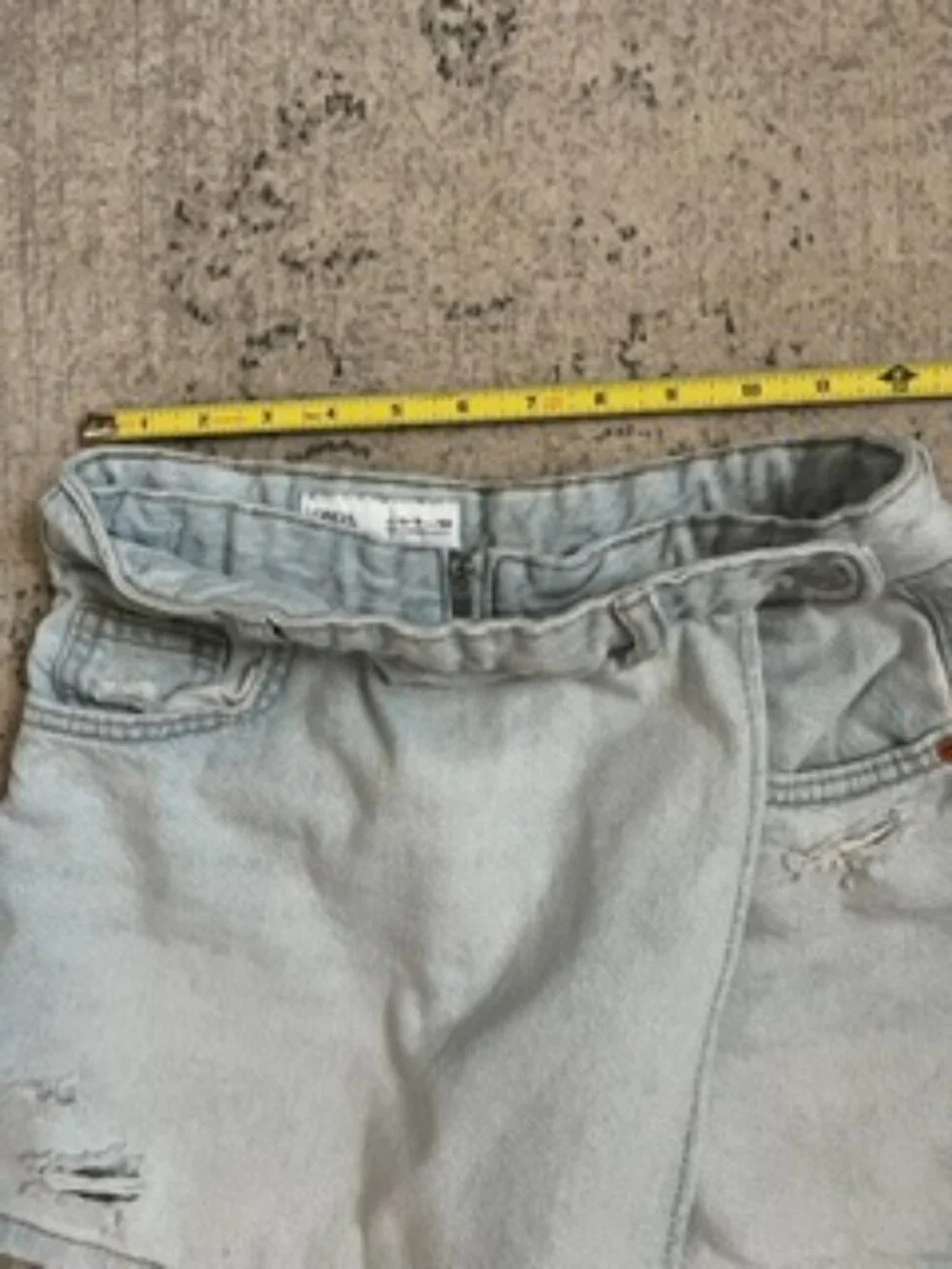 🧡3/$15 Zara Light Wash Distressed Shorts/Skort Girls 12-13